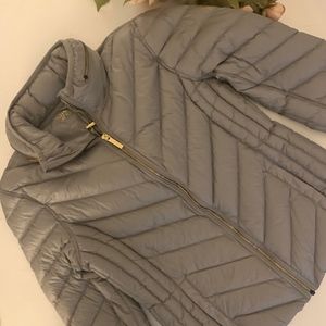 Michael Kors Gray Packable Down Jacket Large